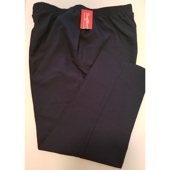 Bon Worth Pants - Bon Worth Women's Pants Navy Blue Elastic Waist Pockets New Tags Size Petite XL